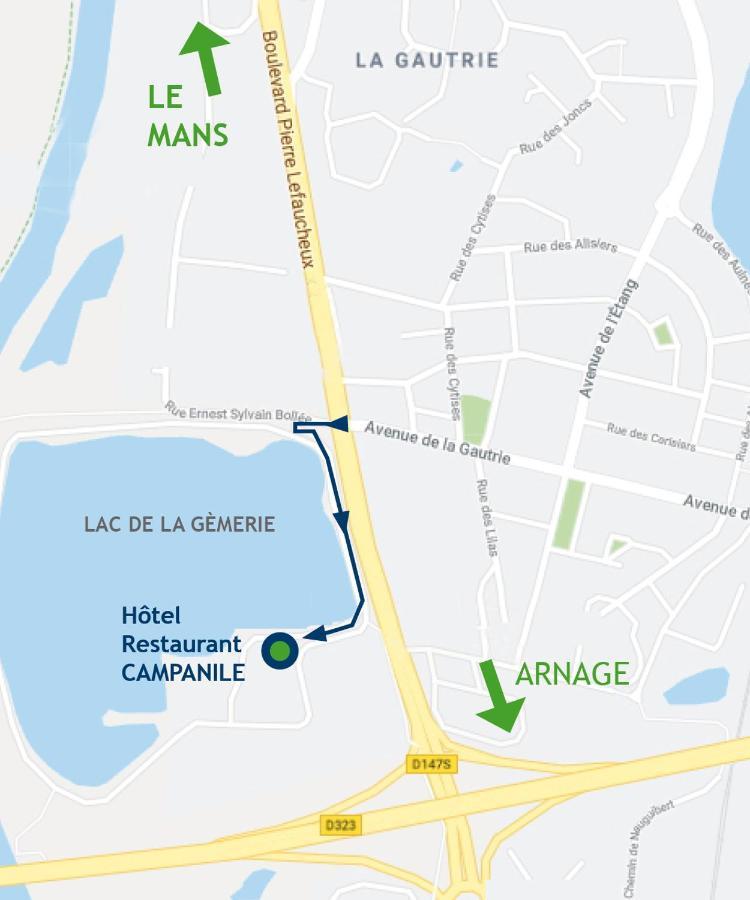 Campanile Le Mans - Arnage Hotel Eksteriør billede